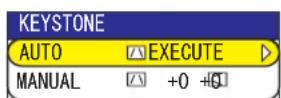 HITACHI CP-X605W - Correcting the keystone distortions - 1