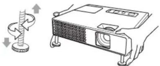 HITACHI CPX4WF - De neiging van de projector instellen - 3