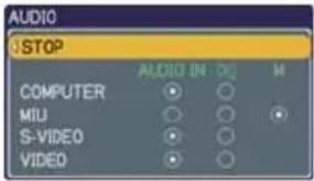 HITACHI CPX4WF - AUDIO Menu - 2
