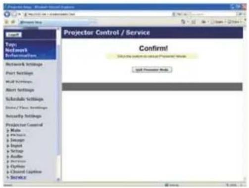 HITACHI CPX4WF - Het configureren en besturen van de projector via een webbrowser (vervolg) - 1