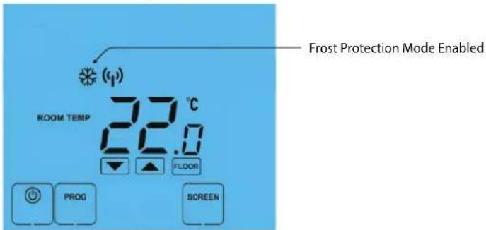 Heatmiser DT-EWTS - Frost Mode - 1