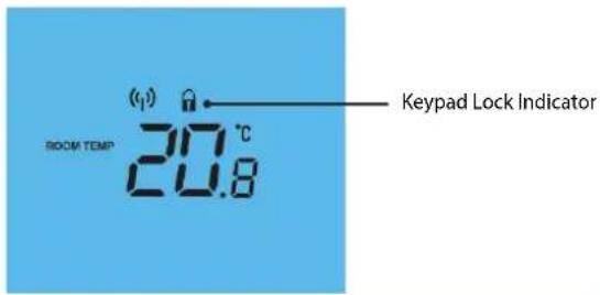 Heatmiser DT-EWTS - Locking the Keypad - 2
