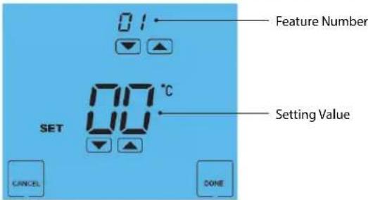 Heatmiser DT-EWTS - Adjusting the Optional Settings - 1