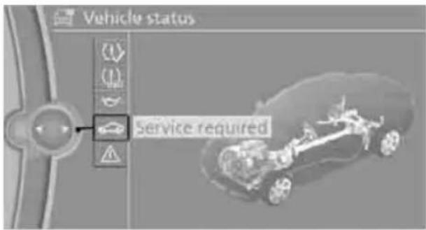Vehicle status service required
