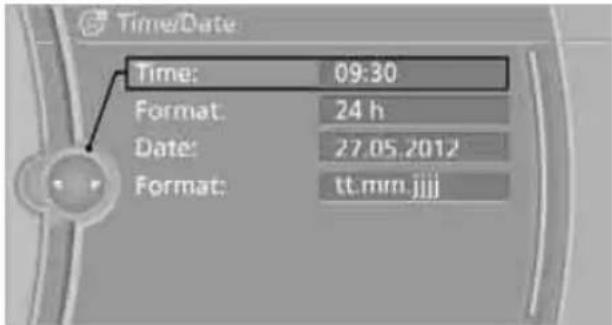Time/Date Time: 09:30 Format: 24 h Date: 27.05.2012 Format: tt.mrn.jjjj