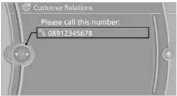 Customer Relations Please call this number: 08912345678