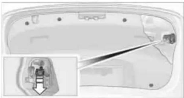 BMW M3 Sedan (2009) - Lamps in the luggage compartment lid - 1