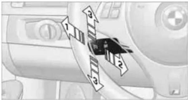 Diagram showing a satellite or spacecraft with labeled components and directional arrows, likely illustrating orbital or signal flow.