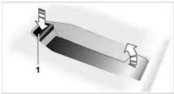 BMW M3 Sedan (2009) - Inserting/removing the snap-in adapter - 1
