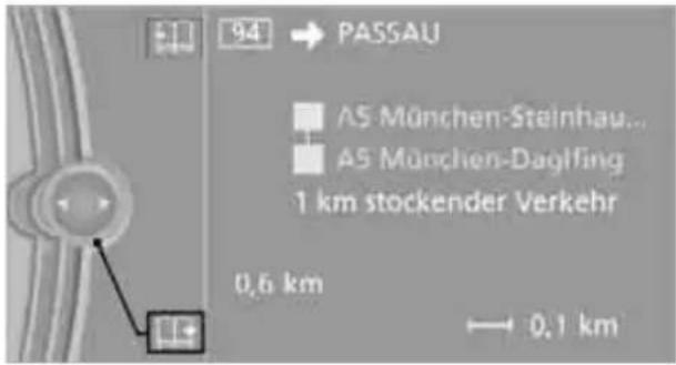 94 → PASSAU AS München-Steinhau... AS München-Daglfing 1 km stockender Verkehr 0,6 km → 0,1 km