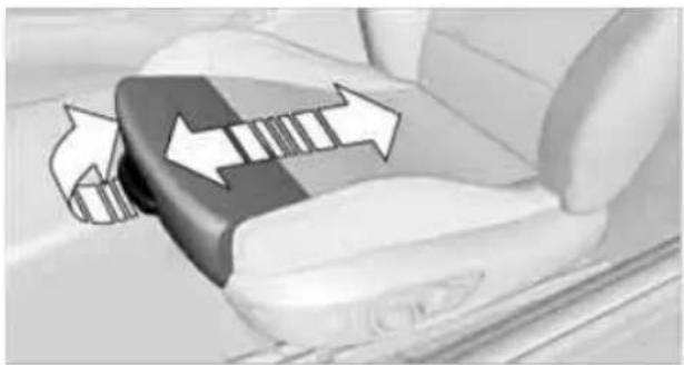 BMW M3 Sedan (2009) - Thigh support - 1