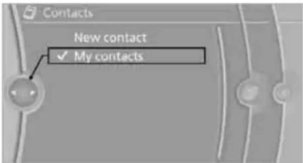 Contacts New contact ✓ My contacts
