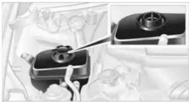 BMW M3 Sedan (2009) - Checking coolant level - 1