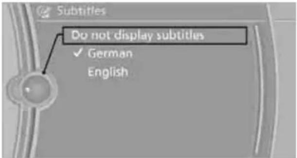 Subtitles Do not display subtitles ✓ German English