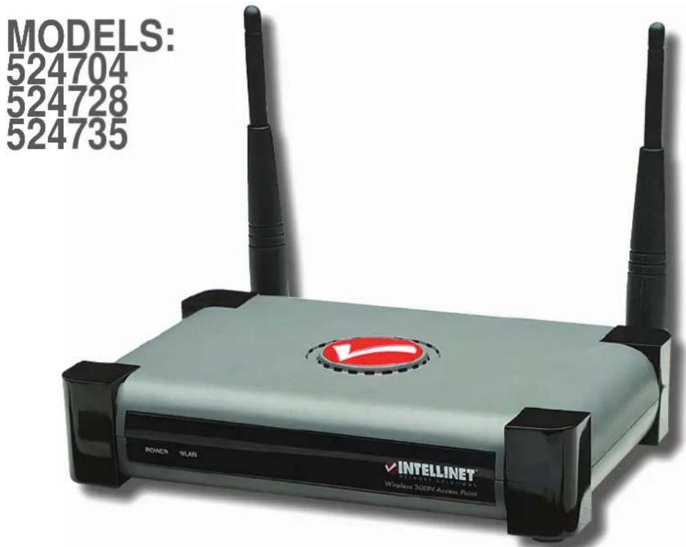 Intellinet 524728 - WIRELESS-N ACCESS POINT USER MANUAL - 1
