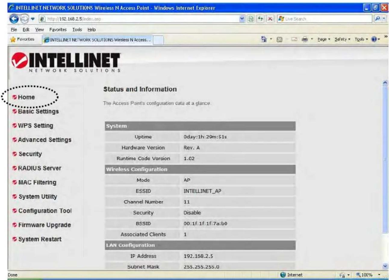 Intellinet 524728 - 2-3 View System Status and Information - 1