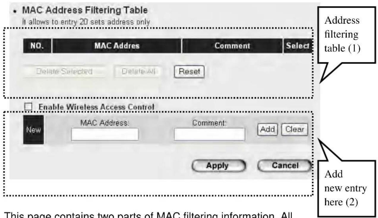 Intellinet 524728 - 2-9 MAC Filtering - 1