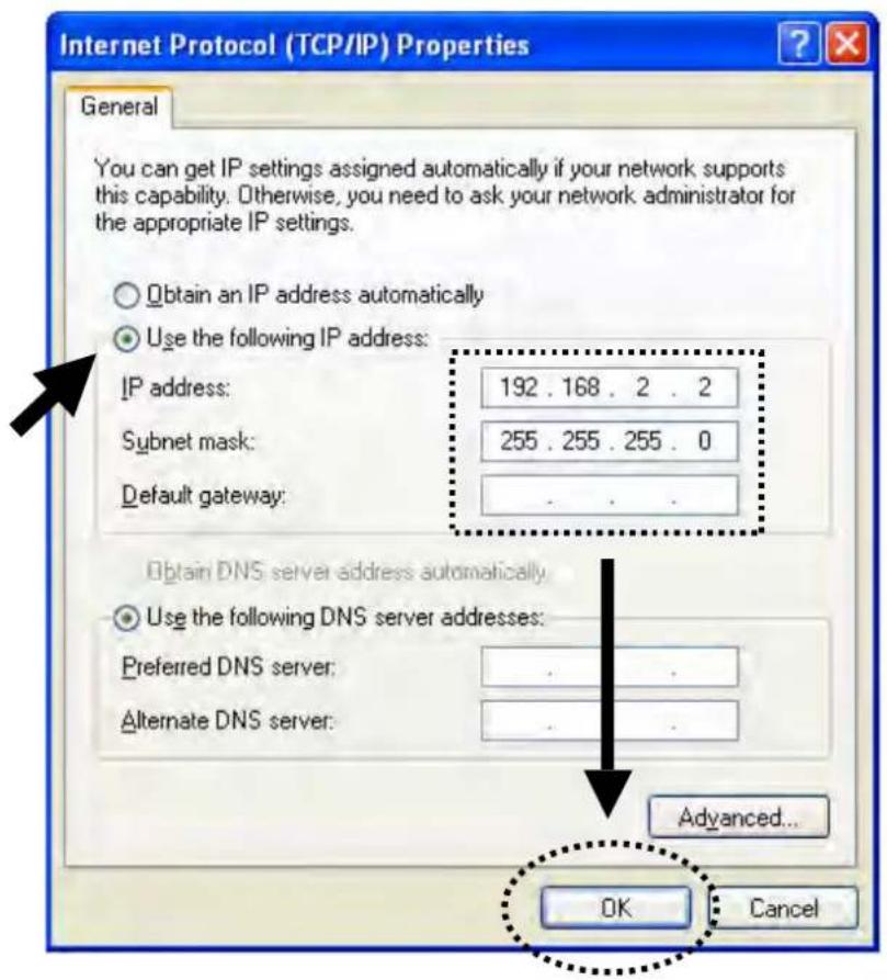 Intellinet 524728 - 2-2-3 Windows XP IP address setup - 2