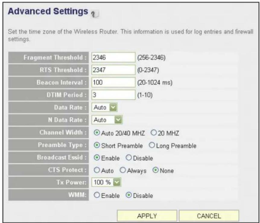 Intellinet 524988 - Advanced Wireless Settings - 1