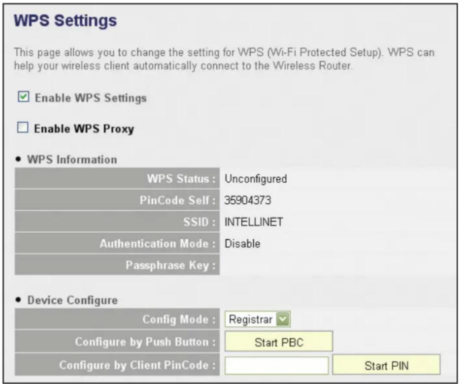 Intellinet 524988 - Wi-Fi Protected Setup (WPS) - 1
