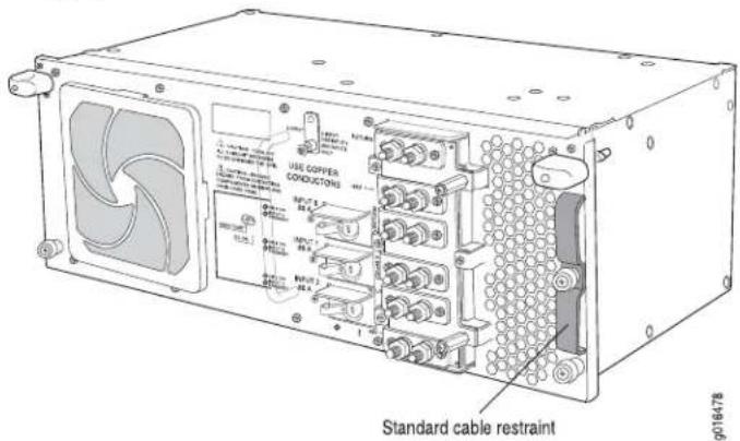 USE COPPER CONDUCTORS Standard cable restraint g016478