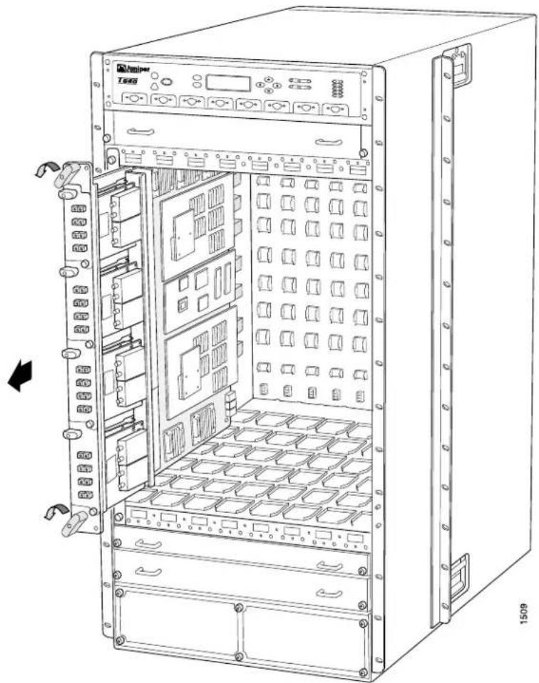 Juniper T640 - Removing a T640 FPC - 6