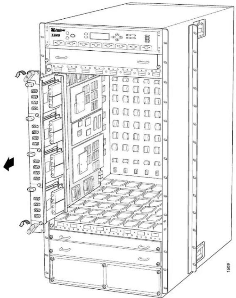 Juniper T640 - Removing the T640 FPCs - 2