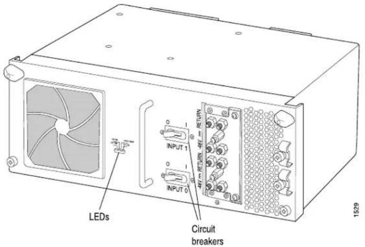 LEDs INPUT 1 INPUT 0 4W = RETURN -4W = RETURN Circuit breakers 1529