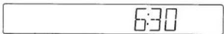 SANYO AVD 8501 - Example: To set "6:30" - 5