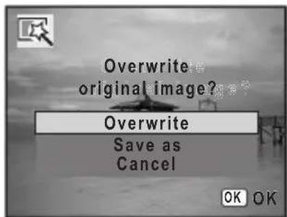 Overwrite original image? Overwrite Save as Cancel OK OK