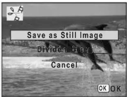 Save as Still Image Divide: Movies Cancel OK OK