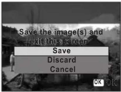 Save the image(s) and exit this soccer Save Discard Cancel