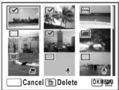 Cancel Delete OK MENU