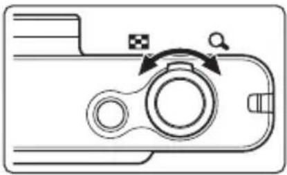 RICOH RZ18 - In ▶ mode, turn the zoom lever to the left (☐). - 1