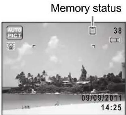 Memory status AUTO PICT 38 09/09/2011 14:25