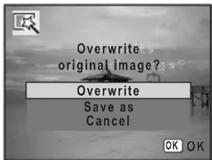 Overwrite original image? Overwrite Save as Cancel OK OK