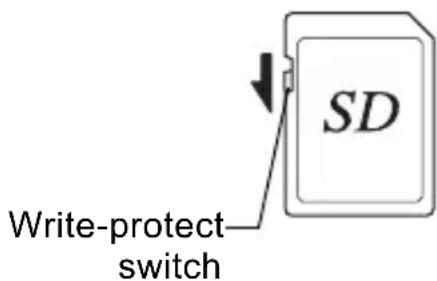 Write-protect switch SD