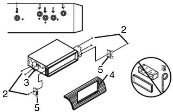 HYUNDAI H-CMD4018 - DIN rear-mount (Method B) - 1