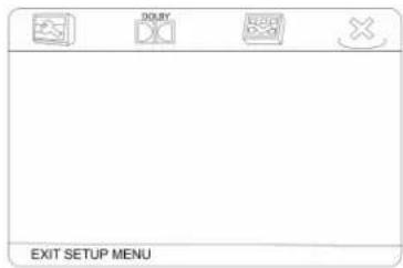 DOUBY EXIT SETUP MENU