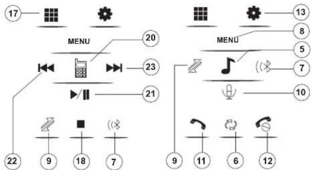 JENSEN VM9214R - Bluetooth User Interface - 2
