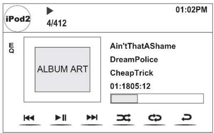 JENSEN VM9214R - Controlling your iPod - 1