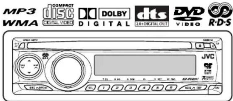 MP3 COMPACT WMA DIGITAL VIDEO DIGITAL DOLBY 2.0+DIGITAL OUT JVC R·D·S