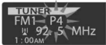 TUNER FM1 P4 92.5 MHz 1:00AM