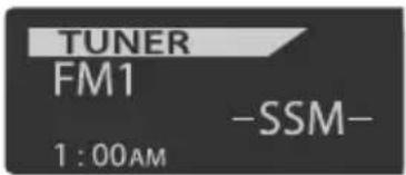 TUNER FM1 -SSM- 1 : 00AM