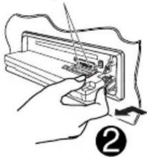 JVC KD-G847EE - Detaching the control panel Attaching the control panel - 2