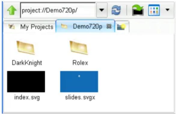 project://Demo720p/ My Projects Demo720p DarkKnight Rolex index.svg slides.svgx