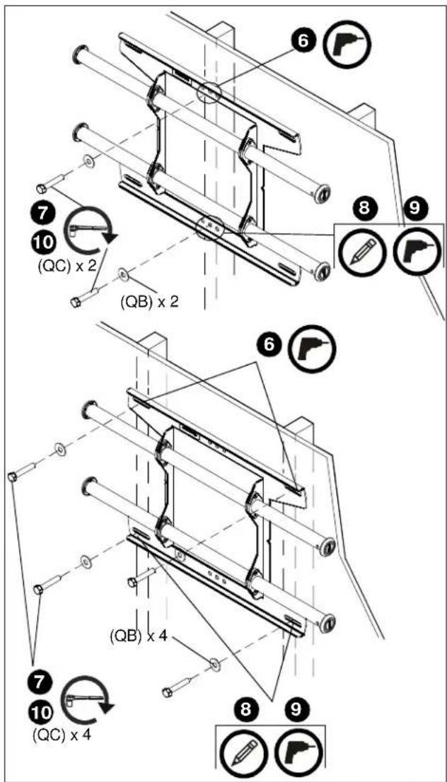 Technical diagram showing assembly steps of a mechanical component with labeled parts and directional arrows indicating motion or assembly.