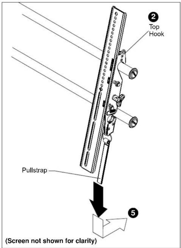 Top Hook Pullstrap (Screen not shown for clarity)