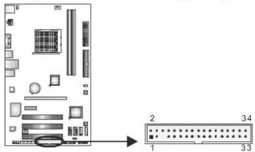 BIOSTAR A770L3 - FDD1: Floppy Disk Connector - 1