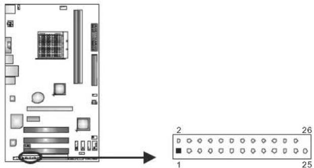 BIOSTAR A770L3 - J\_PRINT1: Printer Port Connector - 1